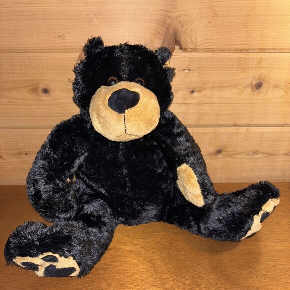 Teddy Bear Black Stuffed Animals 10'' Tall Soft Clean Stocking Stuffer - Picture 9 of 10
